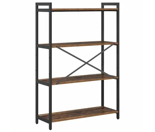 Grāmatu Skapis Vecs Koks 80 X 30 X 118 Cm Kokskaidu Plāksne Vidaxl