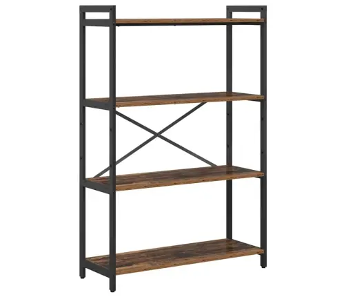 Grāmatu Skapis Vecs Koks 80 X 30 X 118 Cm Kokskaidu Plāksne Vidaxl