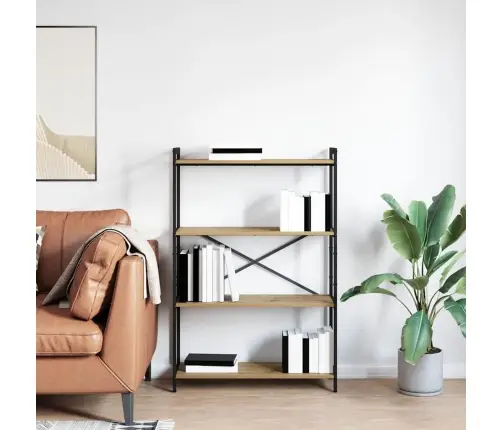 Grāmatu Skapis Amatnieku Ozola 80 X 30 X 118 Cm Vidaxl