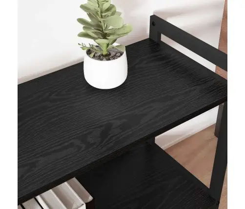 Raamatukapp Must Tamm 80 X 30 X 83 Cm Tehispuit