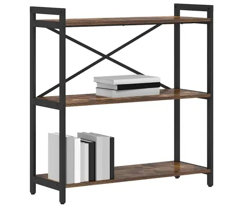 Grāmatu Skapis Dūmakaina Ozolkoka 80 X 30 X 83 Cm Vidaxl