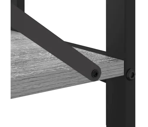 Grāmatu Skapis Pelēka Sonomas Ozola 80 X 30 X 83 Cm Vidaxl