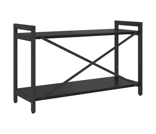 Raamatukapp Must Tamm 80 X 30 X 48.5 Cm Tehispuit