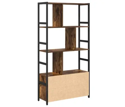 Raamatukapp Suitsetatud Tamm 80 X 30 X 155,5 Cm Tehispuit