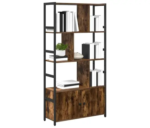 Raamatukapp Suitsetatud Tamm 80 X 30 X 155,5 Cm Tehispuit