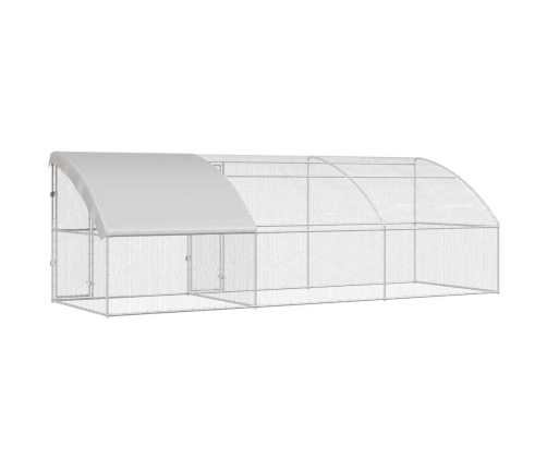 Vištų Narvas Sidabro 600 X 200 X 198.5 Cm Galvanizuotas Plienas