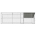 Vištų Narvas Sidabro 600 X 200 X 198.5 Cm Galvanizuotas Plienas