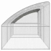 Vištų Narvas Sidabro 600 X 200 X 198.5 Cm Galvanizuotas Plienas