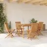 Aia Söögilaudade Komplekt 5 Pcs Pruun 160 X 80 X 75 Cm