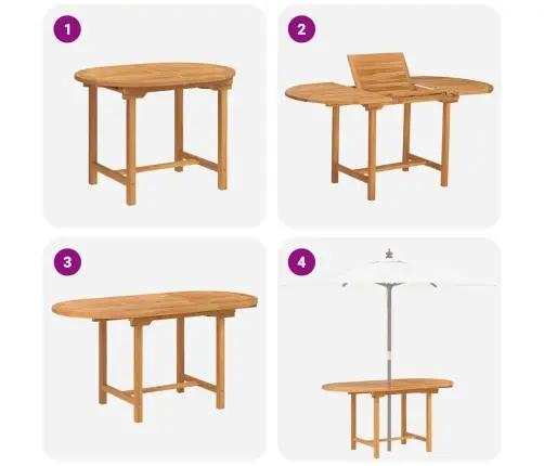 Aia Söögilaudade Komplekt 5 Pcs Pruun 160 X 80 X 75 Cm