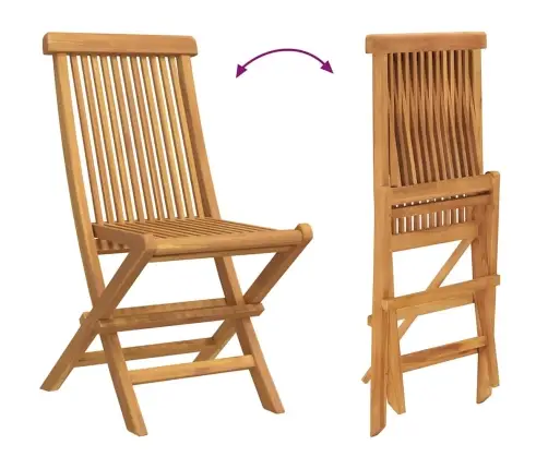 7 Daļu Dārza Galds Masīvs Koks Tīks Vidaxl