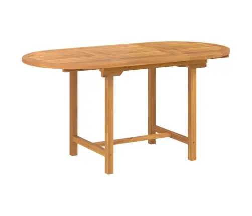 Sodo Valgomojo Komplektas 5 Pcs Ruda Tikmedžio Masyvas