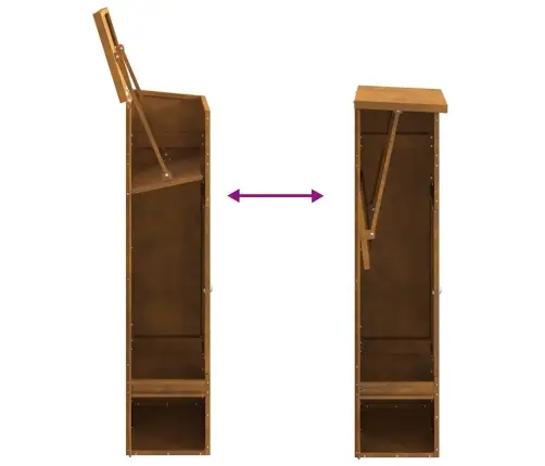 Paku Nodošanas Kaste Rūsa 44.5 X 29 X 110.5 Cm Vidaxl