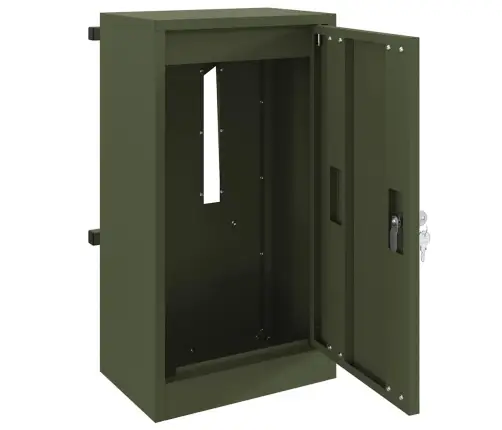 Mailbox Su Saugykla Alyvuogių Žalia 30 X 20 X 55 Cm Plienas