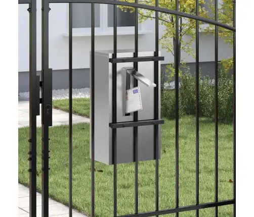 Pastkastei Melna 30 X 23 X 55 Cm Nerūsējošs Tērauds Vidaxl