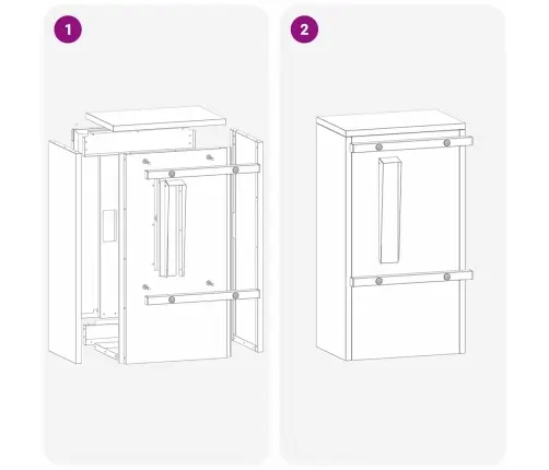 Pastkastei Rūsa 30 X 23 X 55 Cm Novecināts Tērauds Vidaxl
