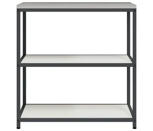 Virtuves Uzglabāšanas Plaukts Balta 60 X 50 X 92 Cm Tērauds Vidaxl