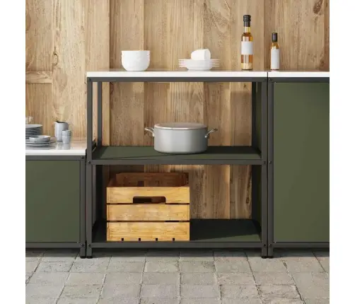 Virtuvės Saugojimas Alyvuogių Žalia 60 X 50 X 92 Cm Plienas