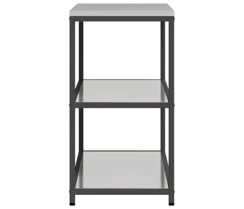 Virtuves Uzglabāšanas Plaukts Sudraba 60 X 50 X 92 Cm Vidaxl