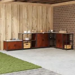 Virtuvės Saugojimas Rūdijanti 60 X 50 X 92 Cm Plienas