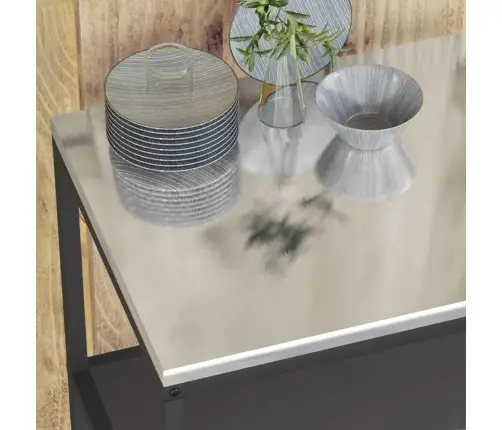 Virtuves Uzglabāšanas Plaukts Melna 60 X 50 X 92 Cm Tērauds Vidaxl