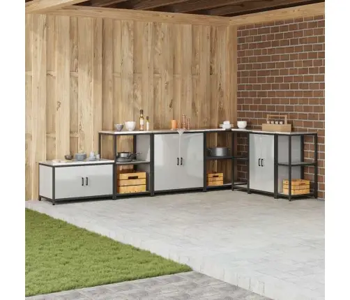 Virtuves Uzglabāšanas Plaukts Sudraba 60 X 50 X 92 Cm Vidaxl