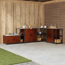 Köögivarude Säilitamine Riiuliga Rooste 60 X 50 X 92 Cm Teras