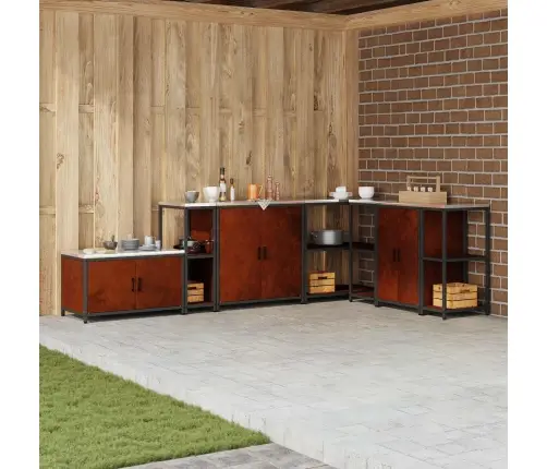 Virtuves Uzglabāšanas Plaukts Ar Plauktu Rūsa 60 X 50 X 92 Cm Vidaxl