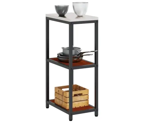 Virtuves Uzglabāšanas Plaukts Ar Plauktu Rūsa 60 X 50 X 92 Cm Vidaxl