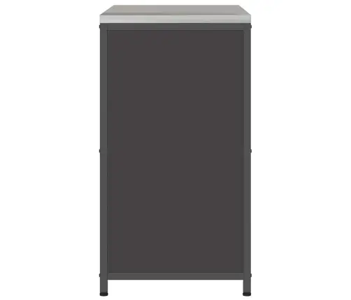 Virtuves Uzglabāšanas Skapis Melna 60 X 50 X 92 Cm Tērauds Vidaxl