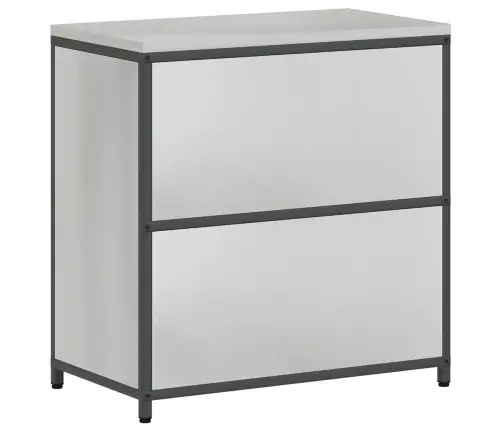 Virtuves Uzglabāšanas Skapis Ar Plauktu Sudraba 60 X 50 X 92 Cm Vidaxl