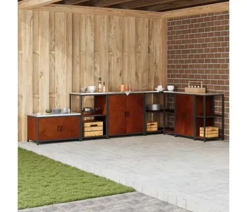 Virtuves Uzglabāšanas Skapis Ar Plauktu Rūsa 60 X 50 X 92 Cm Vidaxl