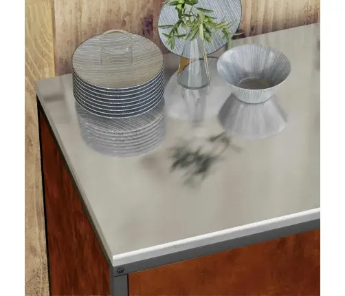 Köögivarude Säilitamine Riiuliga Rooste 60 X 50 X 92 Cm Teras