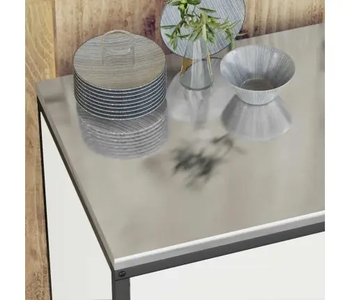 Virtuves Uzglabāšanas Skapis Balta 60 X 50 X 92 Cm Tērauds Vidaxl