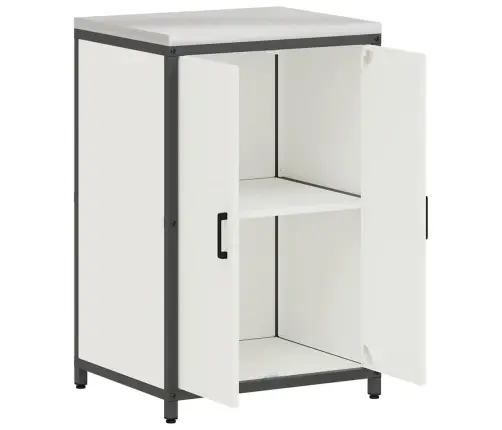 Virtuves Uzglabāšanas Skapis Balta 60 X 50 X 92 Cm Tērauds Vidaxl