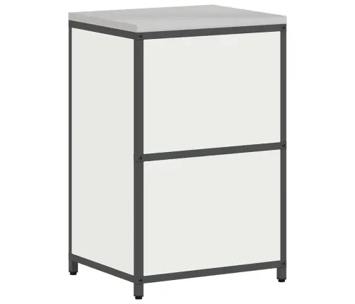 Virtuves Uzglabāšanas Skapis Balta 60 X 50 X 92 Cm Tērauds Vidaxl