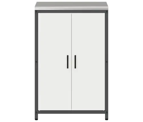 Virtuves Uzglabāšanas Skapis Balta 60 X 50 X 92 Cm Tērauds Vidaxl