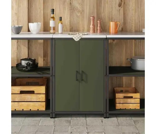 Virtuvės Saugojimas Alyvuogių Žalia 60 X 50 X 92 Cm Plienas