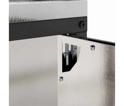 Virtuves Uzglabāšanas Skapis Ar Plauktu Sudraba 60 X 50 X 92 Cm Vidaxl