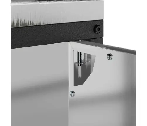 Virtuves Uzglabāšanas Skapis Ar Plauktu Sudraba 60 X 50 X 92 Cm Vidaxl