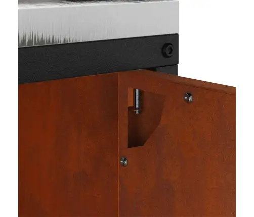 Virtuves Uzglabāšanas Skapis Ar Atvilktni Ar Plauktu Rūsa 60 X 50 X 92 Cm Vidaxl