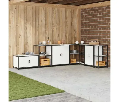 Virtuves Uzglabāšanas Skapis Balta 60 X 50 X 92 Cm Tērauds Vidaxl