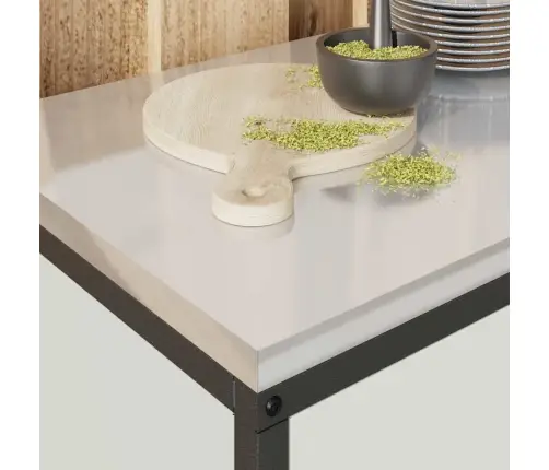 Virtuves Uzglabāšanas Skapis Balta 60 X 50 X 92 Cm Tērauds Vidaxl