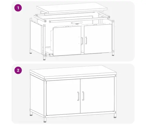 Virtuvės Saugojimas Su Lentyna Sidabro 60 X 50 X 92 Cm Plienas