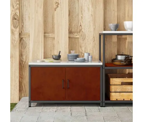 Virtuvės Saugojimas Rūdijanti 60 X 50 X 92 Cm Plienas