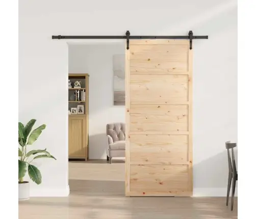 Slankios Durys Ruda 100 X 208 Cm Kietos Pušies Mediena