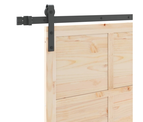 Slīdošās Durvis Brūna 90 X 208 Cm Priedes Masīvkoks Vidaxl