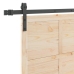 Slīdošās Durvis Brūna 90 X 208 Cm Priedes Masīvkoks Vidaxl
