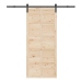 Slīdošās Durvis Brūna 90 X 208 Cm Priedes Masīvkoks Vidaxl