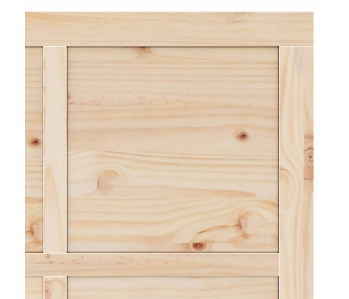 Slīdošās Durvis Brūna 80 X 208 Cm Priedes Masīvkoks Vidaxl